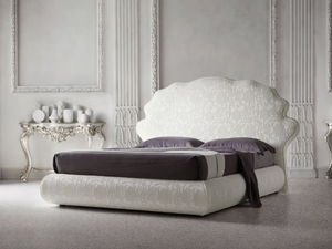 JASON - Classic style upholstered fabric double bed - Bed frame by Felis