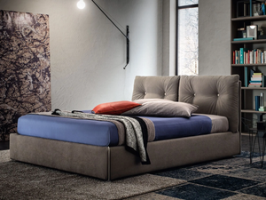 SCOTTY - Fabric double bed with tufted headboard - Bed frame by Felis