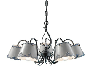 RAVENNA - Ceramic chandelier - Ceiling lamp by FERROLUCE