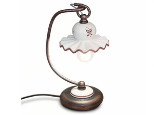 ROMA - Ceramic table lamp with fixed arm - Table lamp by FERROLUCE