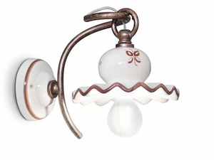 ROMA - Ceramic wall light with fixed arm - Wall lamp by FERROLUCE