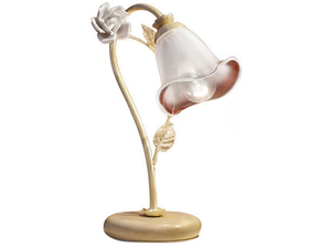 SIENA - Ceramic bedside lamp with fixed arm - Table lamp by FERROLUCE