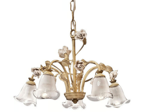 SIENA - Ceramic chandelier - Ceiling lamp by FERROLUCE