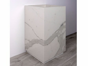 AQUA MAXIMUM - Freestanding porcelain stoneware washbasin - Washbasin by Fiandre Architectural Surfaces