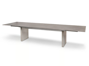 DOPPIO - Extending rectangular cement table - Table by Fischer Möbel