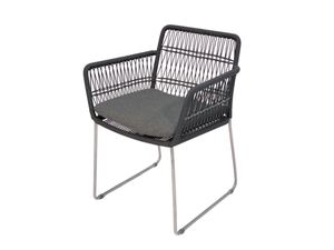 FILO - Sled base garden chair with armrests - Chair by Fischer Möbel