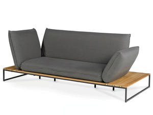 FLORA LOUNGE - Outdoor sofa with adjustable mechanism for backrest/armrests - Sofa by Fischer Möbel