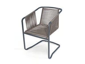 SUITE - Cantilever rope garden chair with armrests - Chair by Fischer Möbel