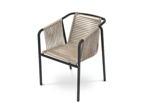 SUITE - Fabric garden chair with armrests - Chair by Fischer Möbel