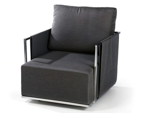 SUITE - Modular fabric garden armchair with armrests - Armchair by Fischer Möbel