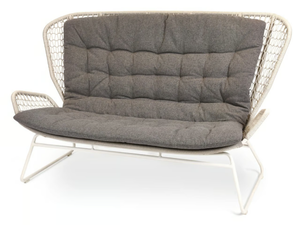 WING LIGHT - 2 seater sled base fabric garden sofa - Sofa by Fischer Möbel
