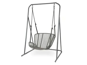WING LIGHT - Stainless steel garden swing seat - Outdoor furniture by Fischer Möbel