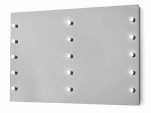 DOT DOT - Rectangular wall-mounted mirror with integrated lighting - Accessories by FIT INTERIORS