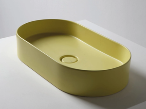 SHAPE - Oval ceramic washbasin - Washbasin by FIT INTERIORS