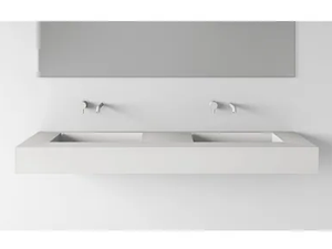 SIMPLE - Double rectangular laminate washbasin - Washbasin by FIT INTERIORS