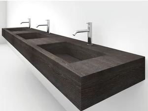 SIMPLE - Wall-mounted laminate Public washbasin - Washbasin by FIT INTERIORS