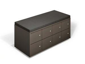 TRAFFIC - Modular melamine-faced chipboard bench seating - Bench by FIT INTERIORS