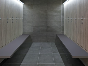 UP - Modular Wall-Mounted wooden bench seating - Bench by FIT INTERIORS