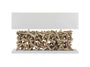 CALCUTTA - Wooden table lamp - Table lamp by Flam & Luce