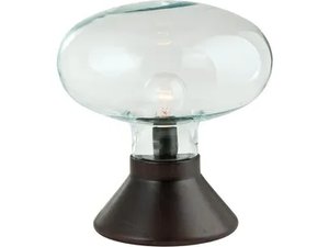 GLOW - Wood and glass table lamp - Table lamp by Flam & Luce