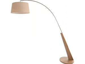 JAMA - Wooden arc lamp - Floor lamp by Flam & Luce