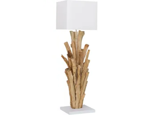 MADRAS - Wooden table lamp - Table lamp by Flam & Luce
