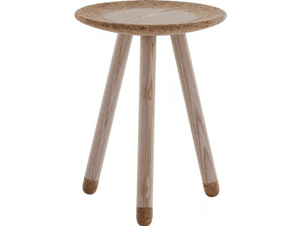 MEZZA - Round wooden coffee table - Coffee table by Flam & Luce