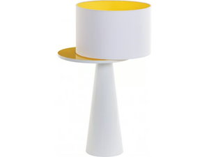 OSLO NEW - Ceramic floor lamp with shelf - Floor lamp by Flam & Luce