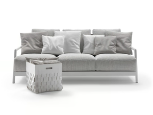 ALISON OUTDOOR - 3 seater fabric garden sofa with removable cover - Sofa by Flexform