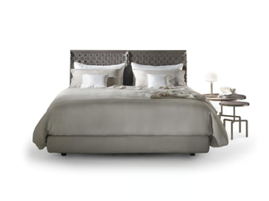 CESTONE - Tanned leather storage bed - Bed frame by Flexform