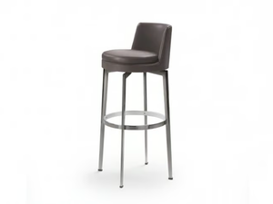 FEEL GOOD - High upholstered leather stool - Stool by Flexform