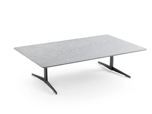 FLY - Rectangular stone coffee table - Side table by Flexform