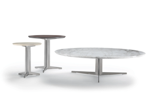 FLY - Round marble coffee table - Coffee table by Flexform