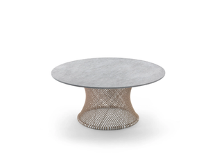 OASIS - Round stainless steel and PVC garden table - Table by Flexform