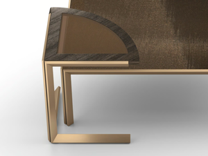 GRANDANGOLO - Triangular crystal side table - Side table by F.lli Orsenigo