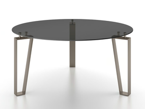 KYOTO - Round glass table - Table by F.lli Orsenigo