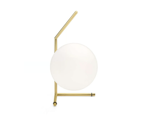 IC LIGHTS 10 ANNIVERSARY T1 LOW - Blown glass and metal table lamp - Table lamp by Flos