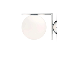 IC LIGHTS C/W1 - Opal glass and metal wall lamp - Wall lamp by Flos