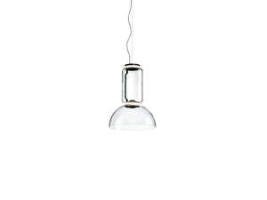 NOCTAMBULE SUSPENSION LOW CYLINDER BOWL - LED blown glass pendant lamp - Ceiling lamp by Flos