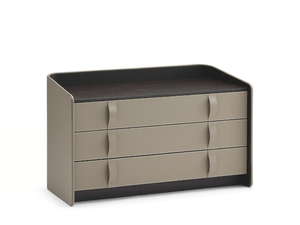 GENTLEMAN - Leather chest of drawers - drawer by Flou