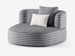 PIERRE - Fabric armchair with armrests - Armchair by Flou