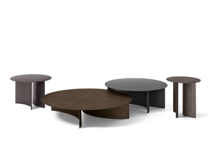 PIERRE - Round metal garden side table - Side table by Flou