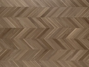 CHEVRON 45° FLOOR CA' BIASI - Walnut flooring - Wood flooring by FOGLIE D'ORO