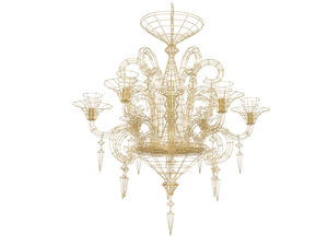 ANGELUS - Metal chandelier - Ceiling lamp by Forestier