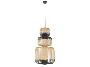 BAMBOO LIGHT TOTEM 3 LIGHTS - Bamboo pendant lamp - Ceiling lamp by Forestier