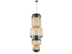 BAMBOO LIGHT TOTEM 4 LIGHTS - Bamboo pendant lamp - Ceiling lamp by Forestier