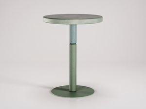 FLIPPER - Round cement high table - Table by Forma&Cemento