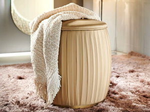 PLISSÉ - Round storage pouf - Pouf by Former In Italia