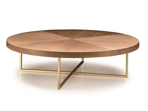 SALÒ - Low round wooden coffee table - Coffee table by Former In Italia