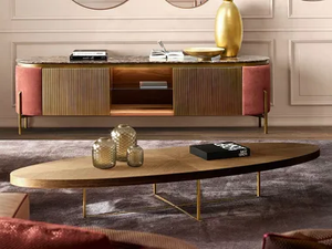 SALÒ - Low wooden coffee table - Coffee table by Former In Italia